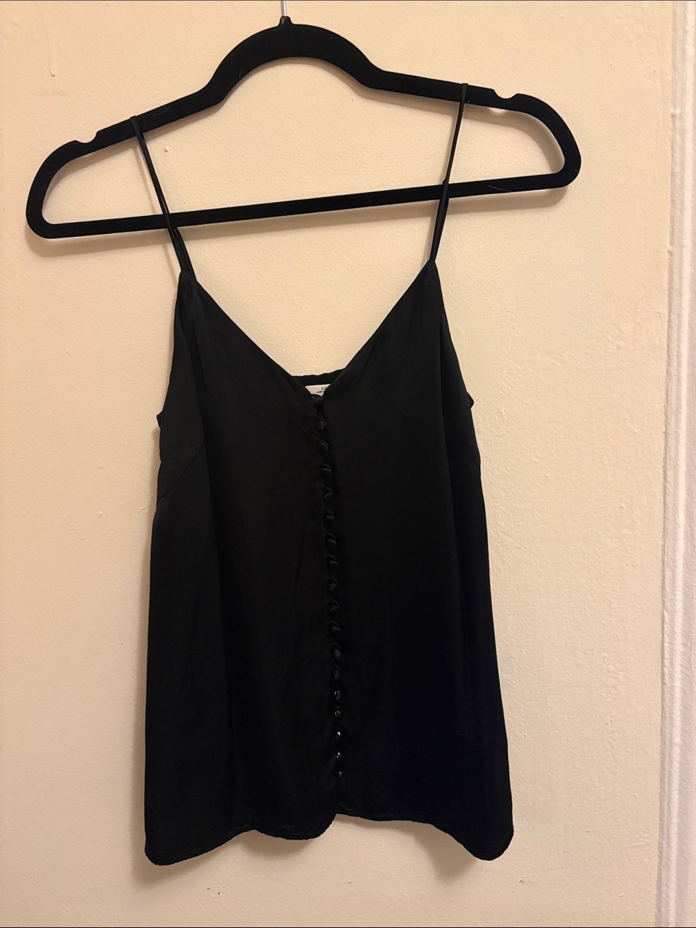 Aritzia Black Silk Tank